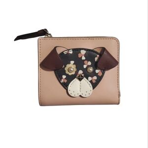 🐶 Kate Spade Floral Pup Dog Bifold Wallet